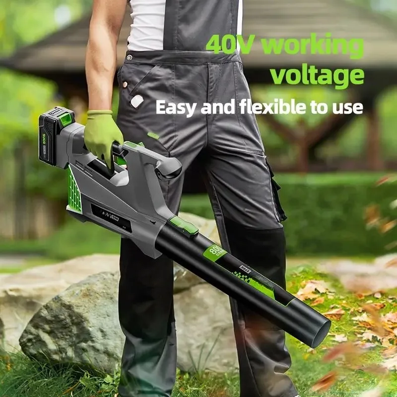

【From China】Portable 40v Professional Li-ion 4.0Ah Garden Air Leaves Lithium Cordless Electric Leaf Blower Cordless Jet Fan Blow