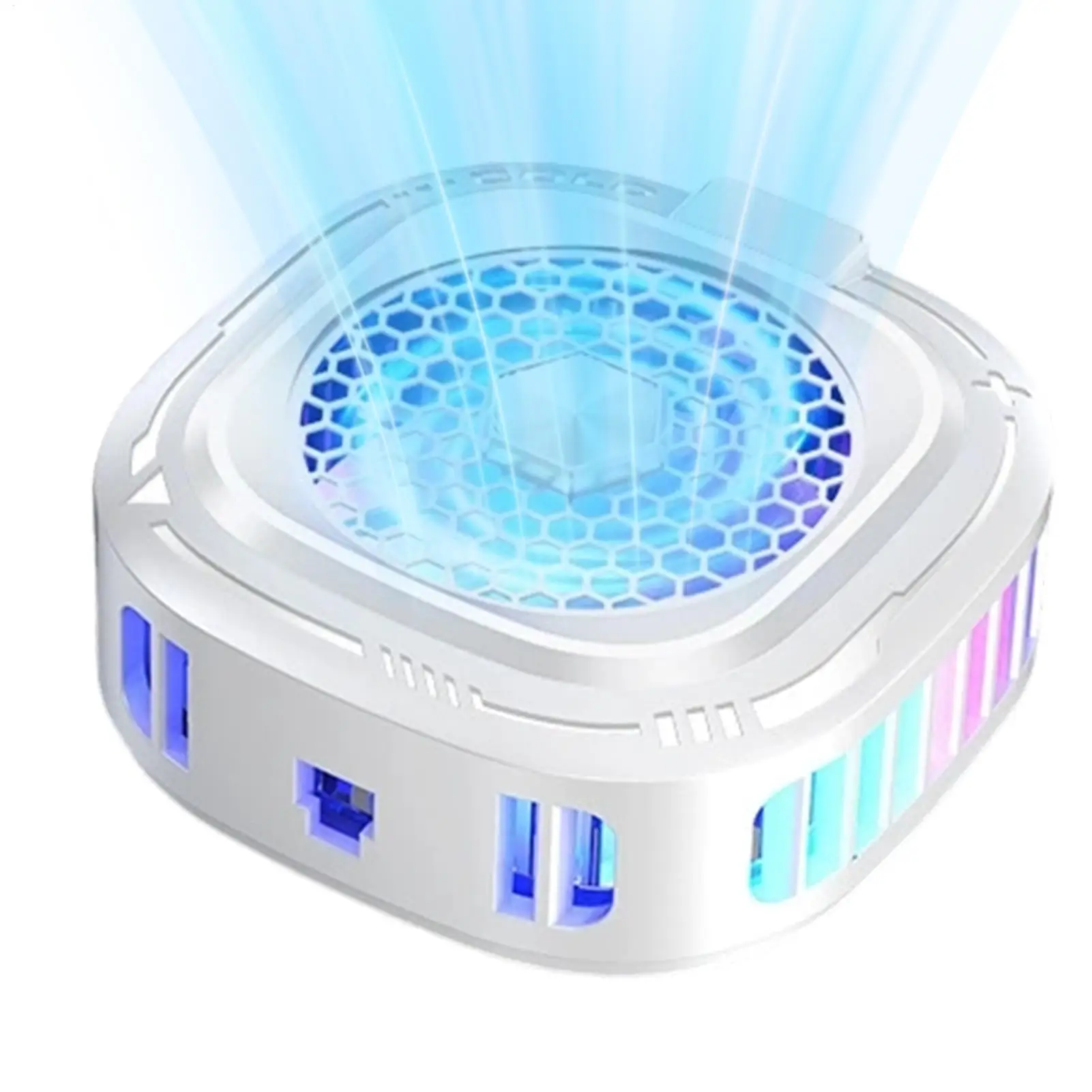 スマホ冷却ファン-10w-静音ヒートシンク-3段階調整-rgbライト付き-ゲーム-ライブ配信-ビデオ撮影用