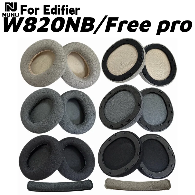 

NUNU Replacement Mesh Ear Pads Cushions /Head beam cushion For Edifier W820NB/Free pro /K820NC Headphone repair parts