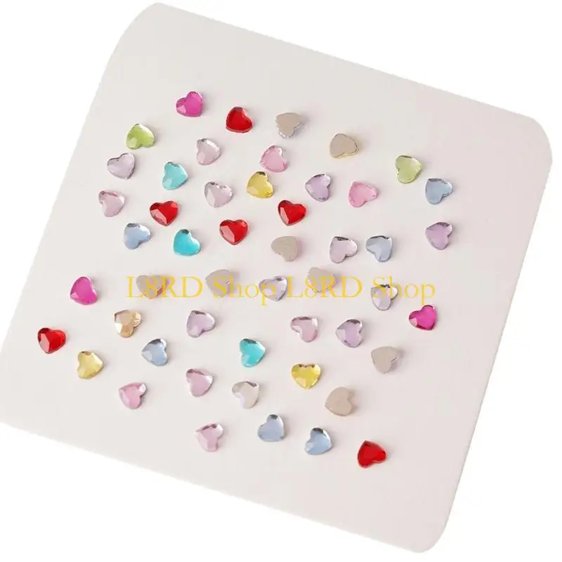 L8RD 100PCS Kolorowe szklane dysze dla kobiet płaskie paznokcie sztuka odzież DIY DIY dla projektów rzemiosła na paznokcie Łatwo
