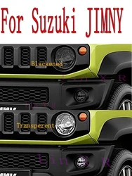 For Suzuki JIMNY 2019-Present Accessories 2 Pcs Car Headlight Protective Film Headlamp Restoration Transparent Black TPU Sticke