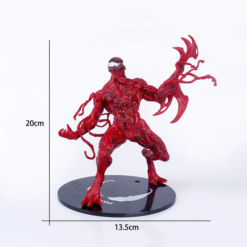 20CM Marvel Venom Carnage Spider Man legends Action Figure PVC Joint Movable Face Statue Model Doll Collectible Toy Gift