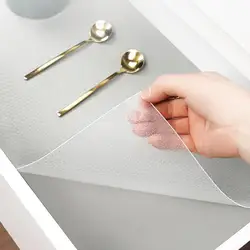 Shelf Liners Transparent Non-Slip Waterproof EVA Cupboard Cabinet Pad Drawer Table Mat Anti-Fouling Anti-Moisture for Kitchen