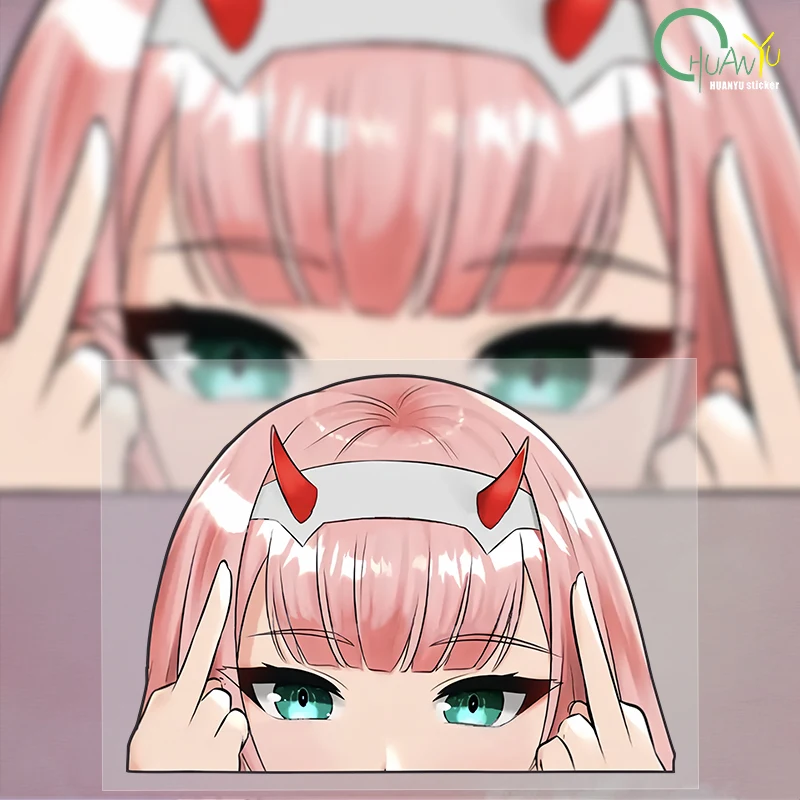 Pegatina para Auto Kasi, Personalizada, de Dibujos Animados Japoneses, Chica Linda, Anime, para Carrocería de Auto, Motocicleta, Parachoques, Reflectante
