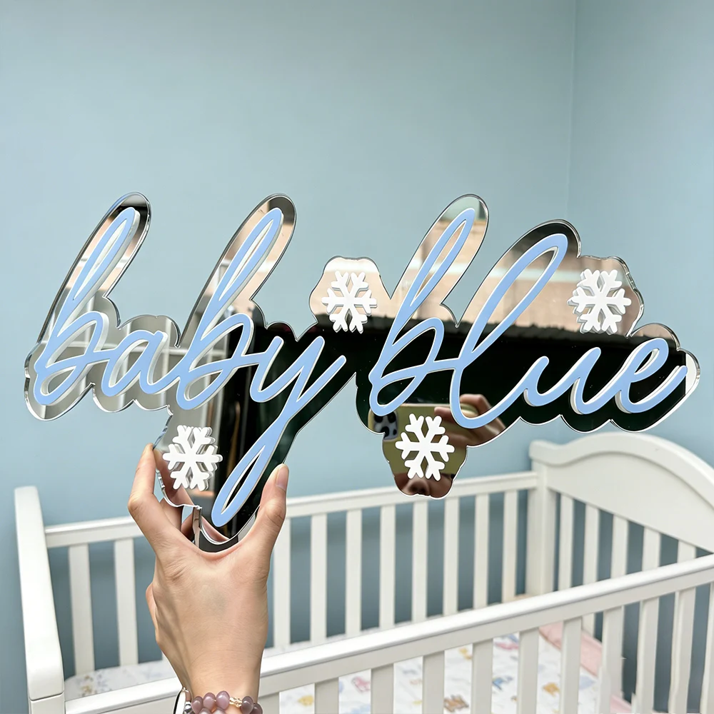Personalised Acrylic Baby Name Sign 3D Wall Stickers Sign Custom Nursery Decor Baby Shower Wedding Party Plaque Gift Dropship