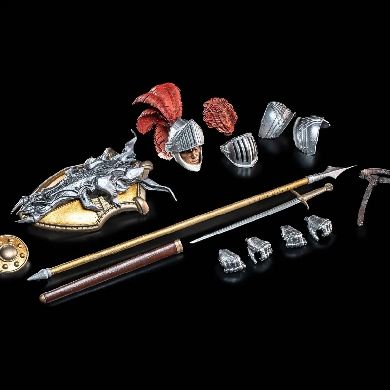 متوفر في المخزون أربعة فرسان 1/12 مقياس جحافل أسطورية الذكرى السنوية العاشرة الفضة فارس نوع Ii مجموعات شخصيات الحركة المفصلية #6