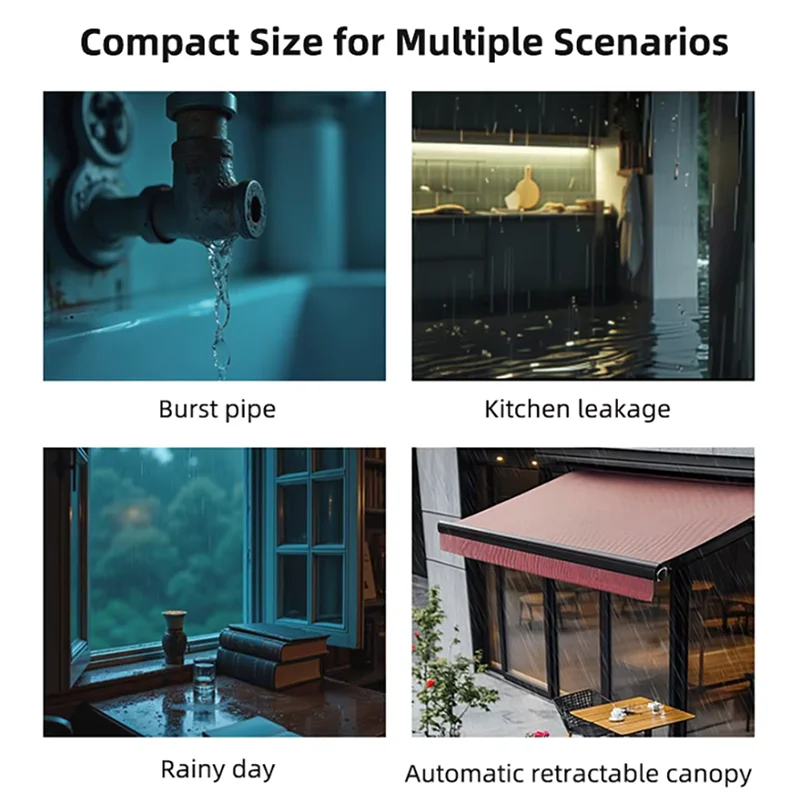 Tuya Zigbee Drahtlose Regen Sensor Regen Detektor Für Smart Home Alarm Pergola Wasser Leck Detektor