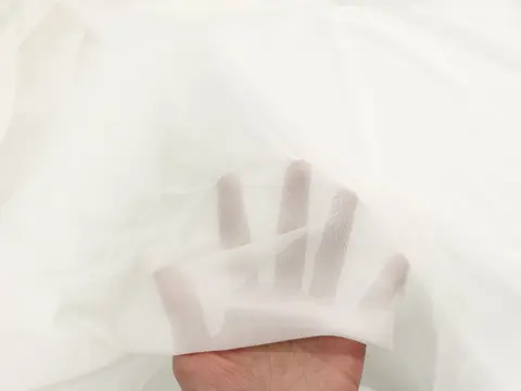 8 best sales सफेद रेशमी कपड़ा - №8