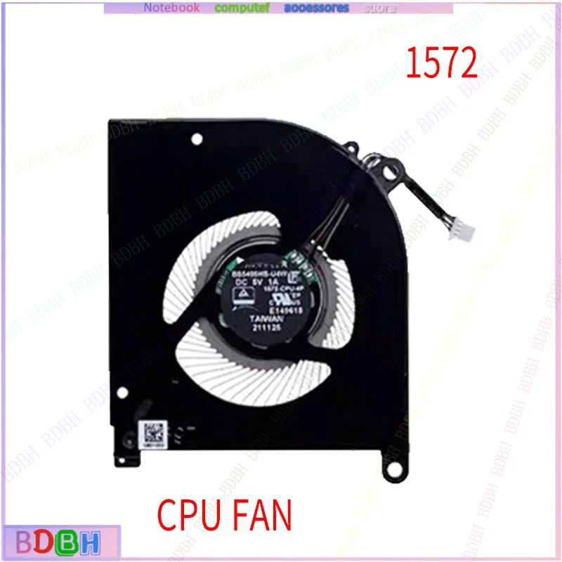 NEW Laptop GPU CPU Cooling Fan  for MSI Creator Z16 A11UX A11UE A11UET  U5C MS-1571 MS-1572 Cooler Fan BS5405HS-U4W BS4505HS-U5C