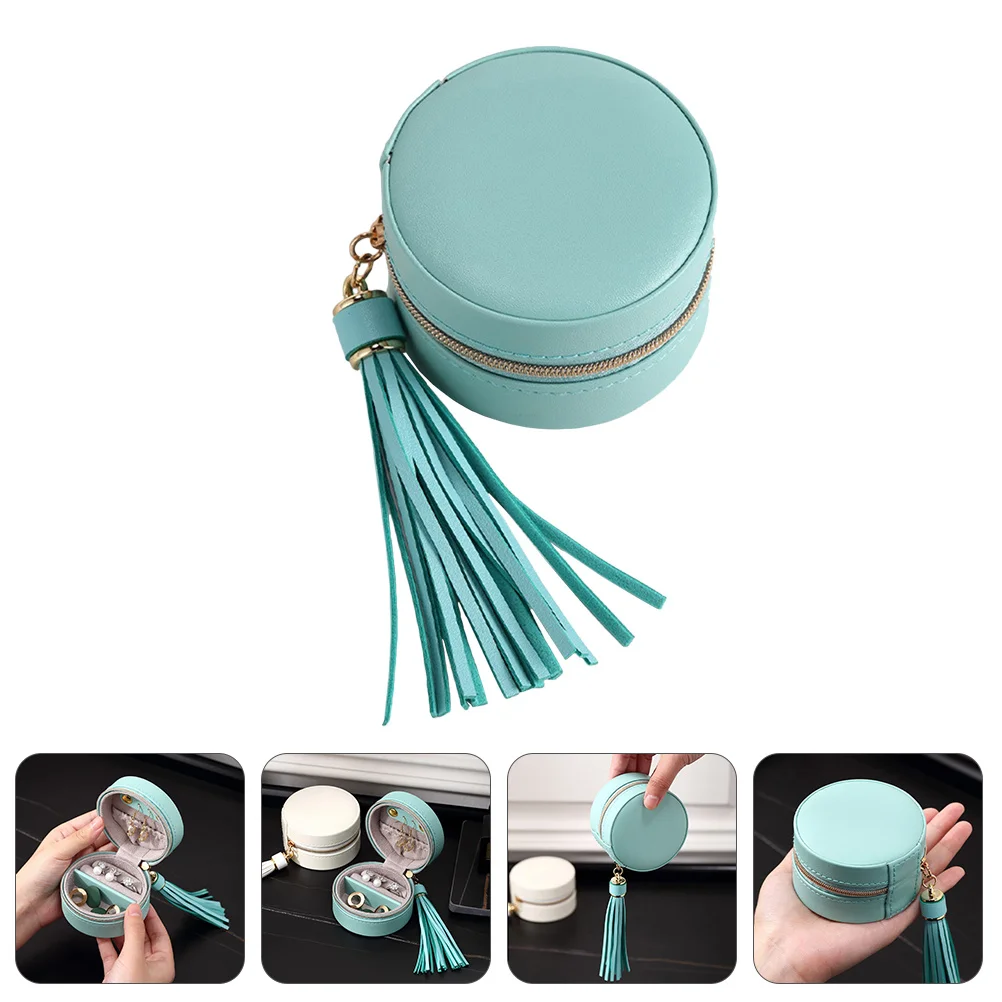 

1Pcs Elegant Jewelry Box Organizer Portable Storage for Earrings Rings Necklace Home Business Trip Use Ring Storage Box