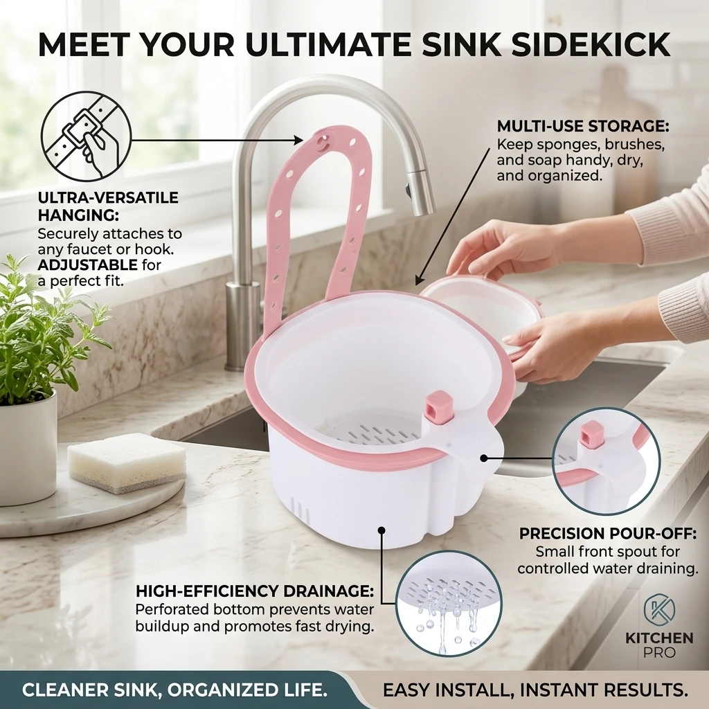 Kitchen Sink Strainer Basket,Food Residue, Tea, Kitchen Waste And Water Collector Filter Draining Basket Kitchen Tool
