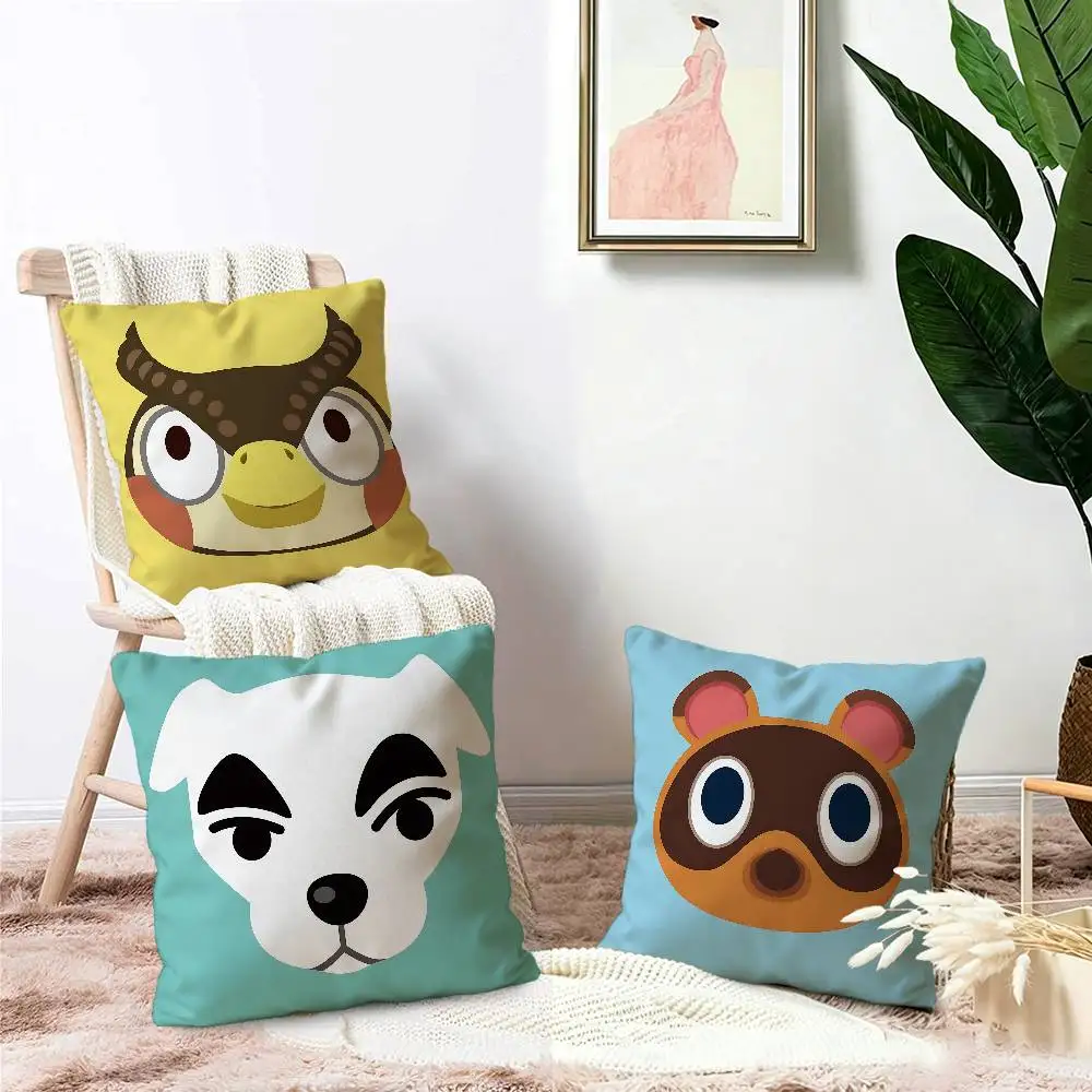Game A-Animal C-Crossing Pillowcase toon Gift Cushion Cover Bedroom Home Sofa Chair Seat Decor pillow case