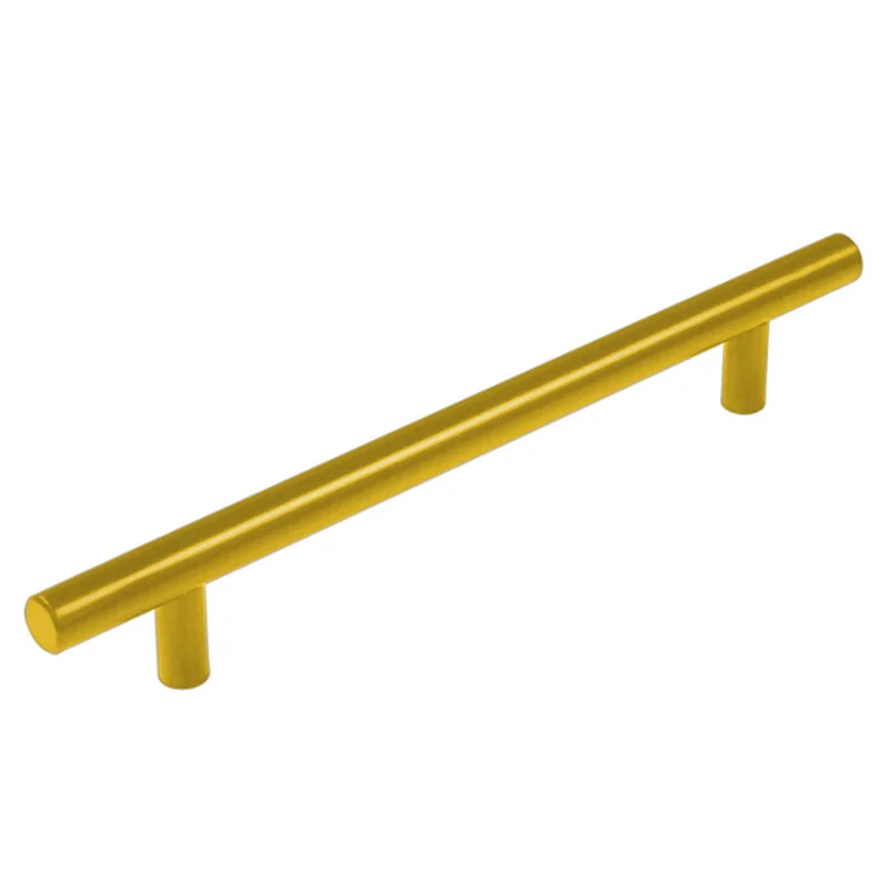 Gold T-type Drawer Cabinet Wardrobe Cupboard Handles Knobs 2~14 Inches Stainless Steel Kitchen Door Pull Handle