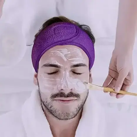 Justerbart huvudband för kvinnor Spa brett hårband Yoga bad dusch smink tvätt ansikte kosmetiskt huvudband mjukt handduk håraccessoarer 10 best sales sminkband - №2