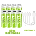 8Pcs AA