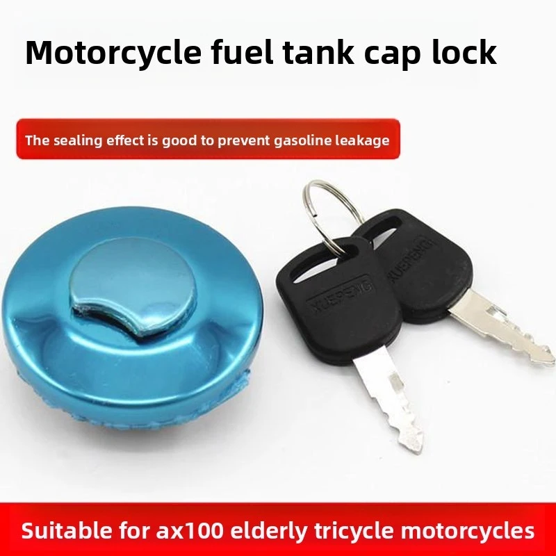 

Universal Gas Tank Cap Fuel Filler Cover for Suzuki AX100 AX100A AX100B 100cc Motorcycles，with two keys.