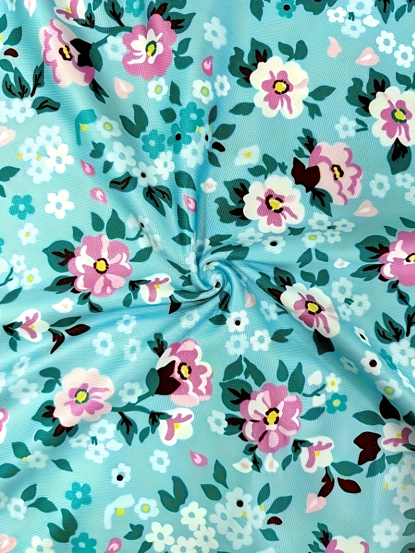 สง่างามสีฟ้าอ่อนพิมพ์ลายดอกไม้แขนกุดชุดผู้หญิงฤดูร้อนฮาวายชุดวันหยุดชุดเสื้อกล้าม Y2k เสื้อผ้าสุภาพสตรีสาวท็อปส์ซู