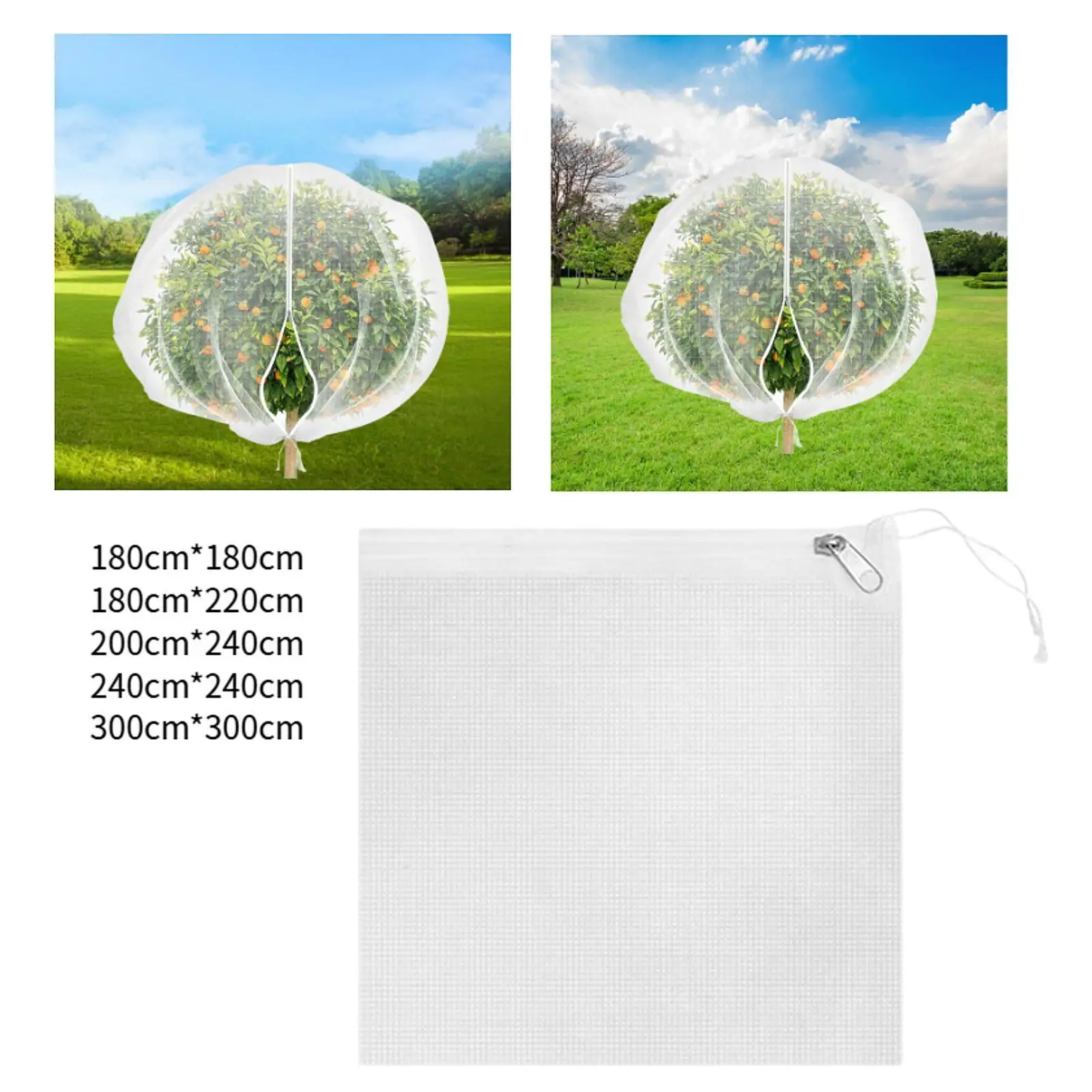 

Fruit Tree Netting Cover Premium Plant Protection Mesh Bag Protect Trees from Birds Large Garden Netting for Bushes Blueberry