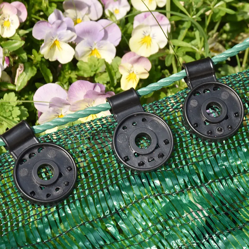 10~50pcs PE Sun Shading Net Clip ，Outdoor Camping Tent Garden Greenhouse Shade Cover Cloth Fix Sunshade Net Clamp Netting Hook