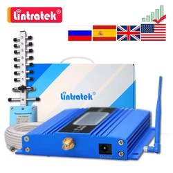 Cellular Amplifier GSM 2G 900 3G UMTS 2100 4G LTE 1800MHZ DCS Signal Booster Cell Mobile Phone  + Antenna + 10m Cable Repeater