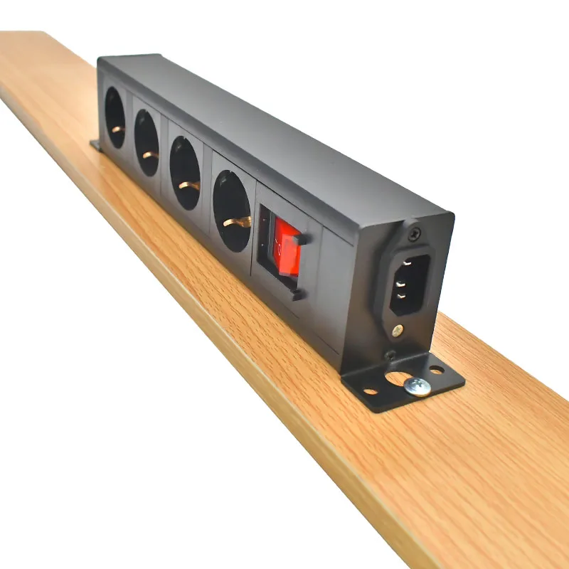 Wireless PDU Desktop Convenient hidden Power Strip socket C14 port   EU Outlet