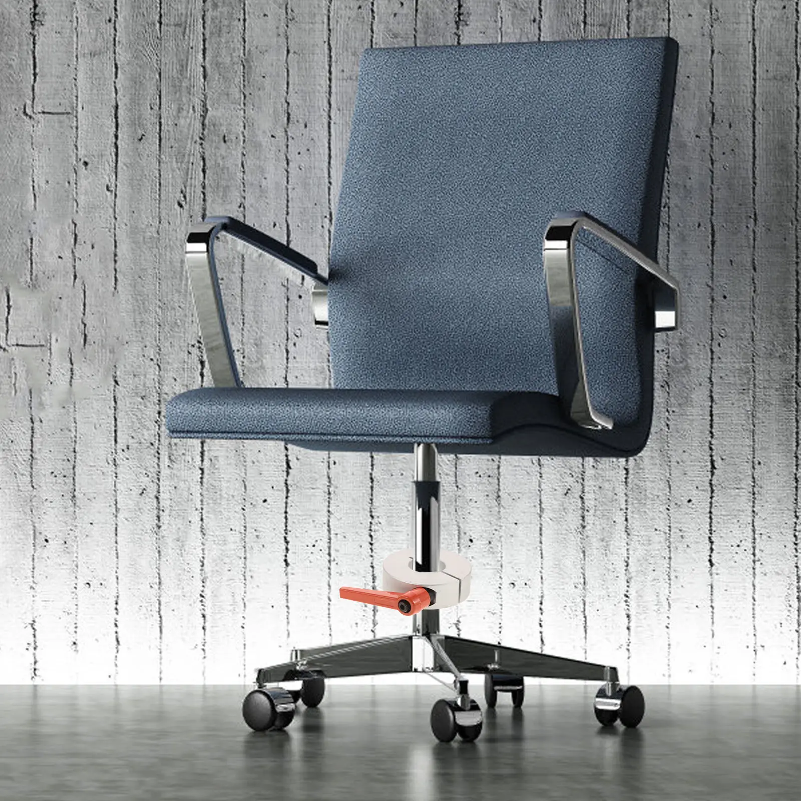 Robust Office Chair Saver Kit Metal Cylinder Holder Ring Stops Sinking Instantly Works on All Standard Pneumatic Lift Chairs