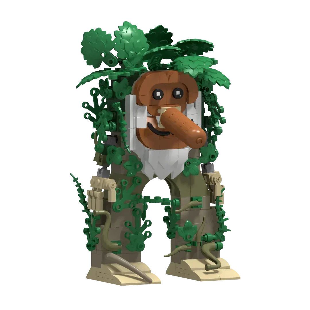 

MOC Brainrot brr brr Patapim Building Block Model AI Shanhaijing Creative Funny Popular Tree Monster Monkey Assembling BrickToy