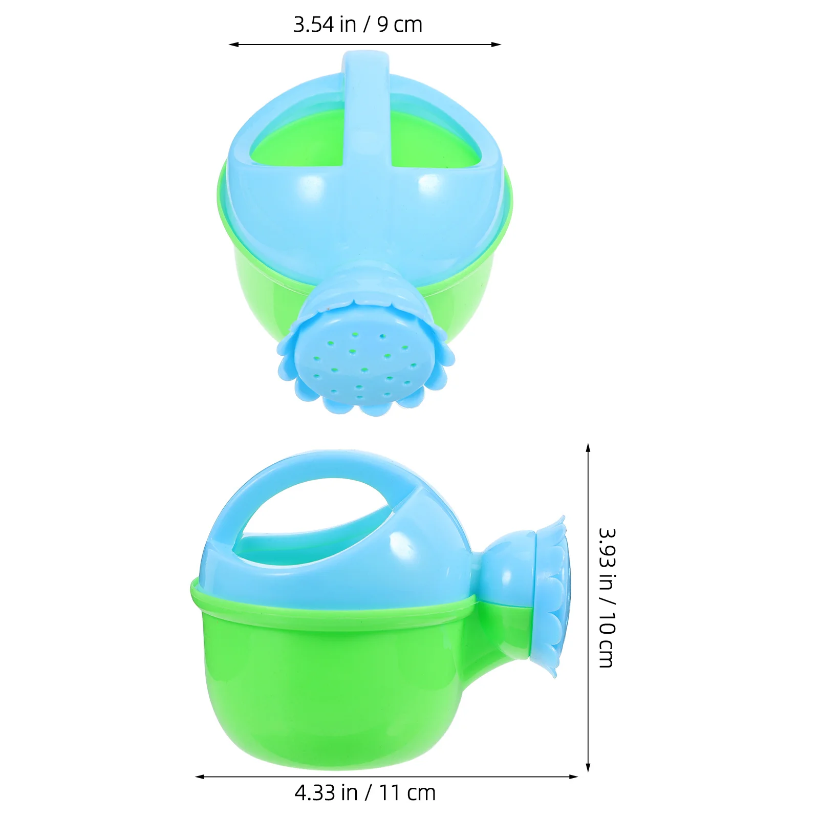 2 pçs crianças rega suave durável banho de plástico verão jogo de aspersão de água para bebês crianças rega