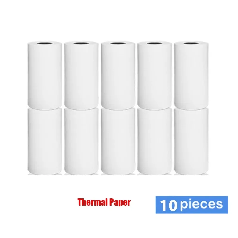 58Mm Mini Fotoprinter Papierrollen Thermisch Papier 57*25Mm Witte Kleur Geschenk Diy Sticker Label Bonsfactuur Zelfklevend Papier