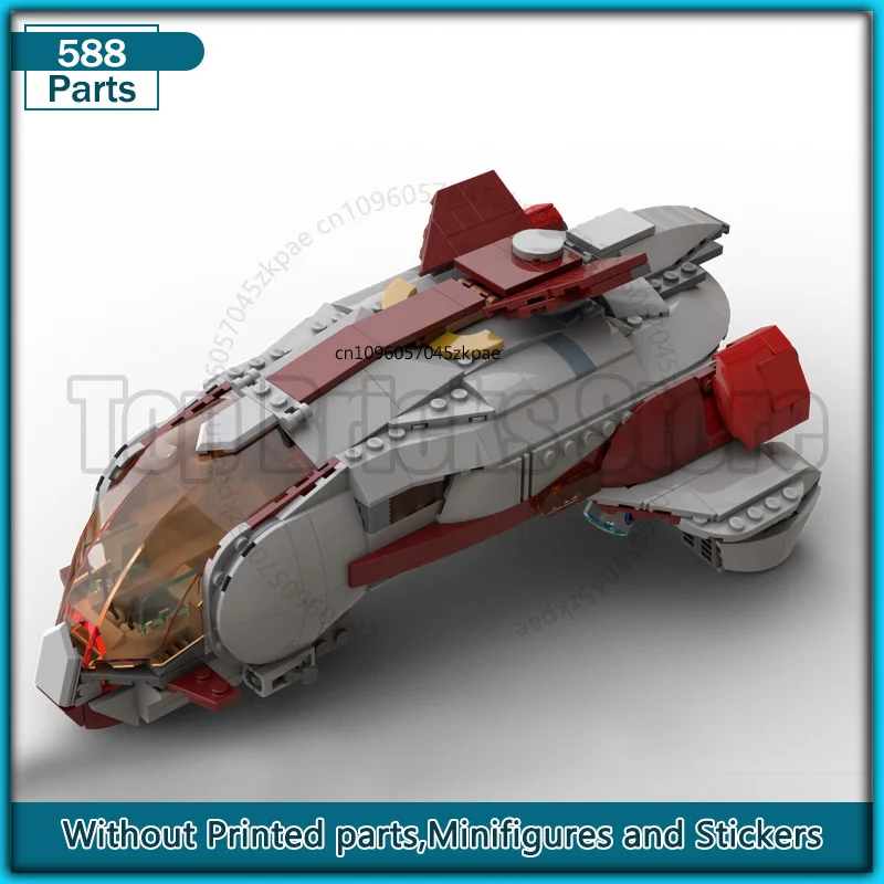 

MOC фильм истребитель строительные блоки наука обруч космический корабль творческие технологии кирпичи игрушки подарок на день рождения 588 шт.
