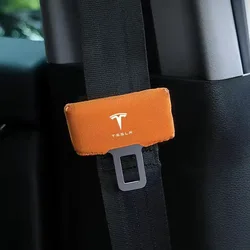 Per Tesla Seat Belt Insert Cover fibbia per cintura di sicurezza copertura protettiva per la testa Anti-raschiatura Anti-abrasione Anti-taglio anteriore