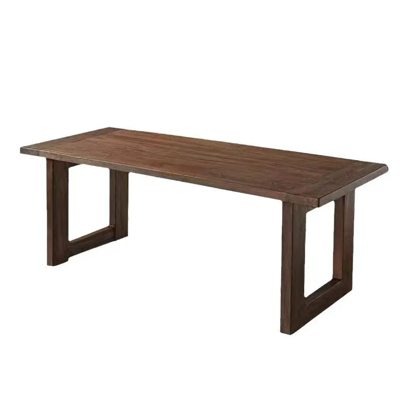 Bed and breakfast solid wood work typhoon Chinese texture large board old elm furniture computer table