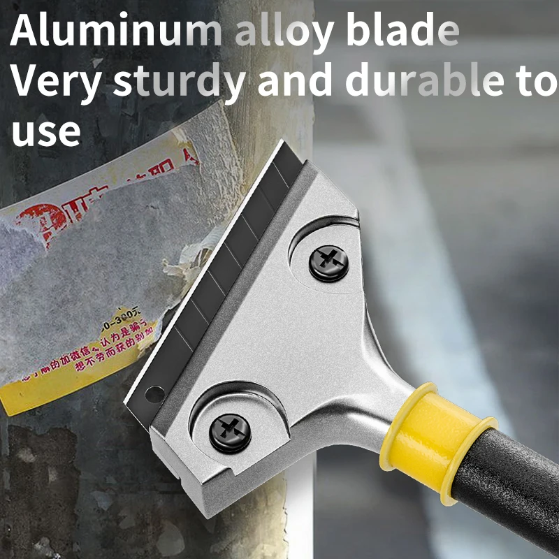 New Good Quality Stainless Steel Wallpaper Paint Tiles Flooring Scraper 100 MM Remover With Blade Household Cleaning Tools