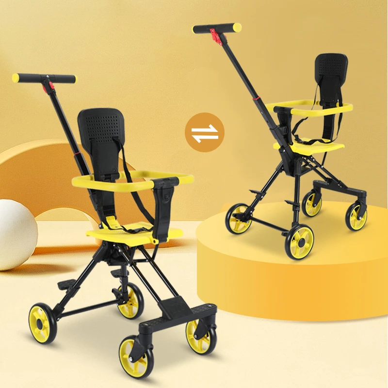 Lightweight Foldable Baby Stroller Children's Simple Two-way Stroller Multifunctional and Convenient Children's Stroller