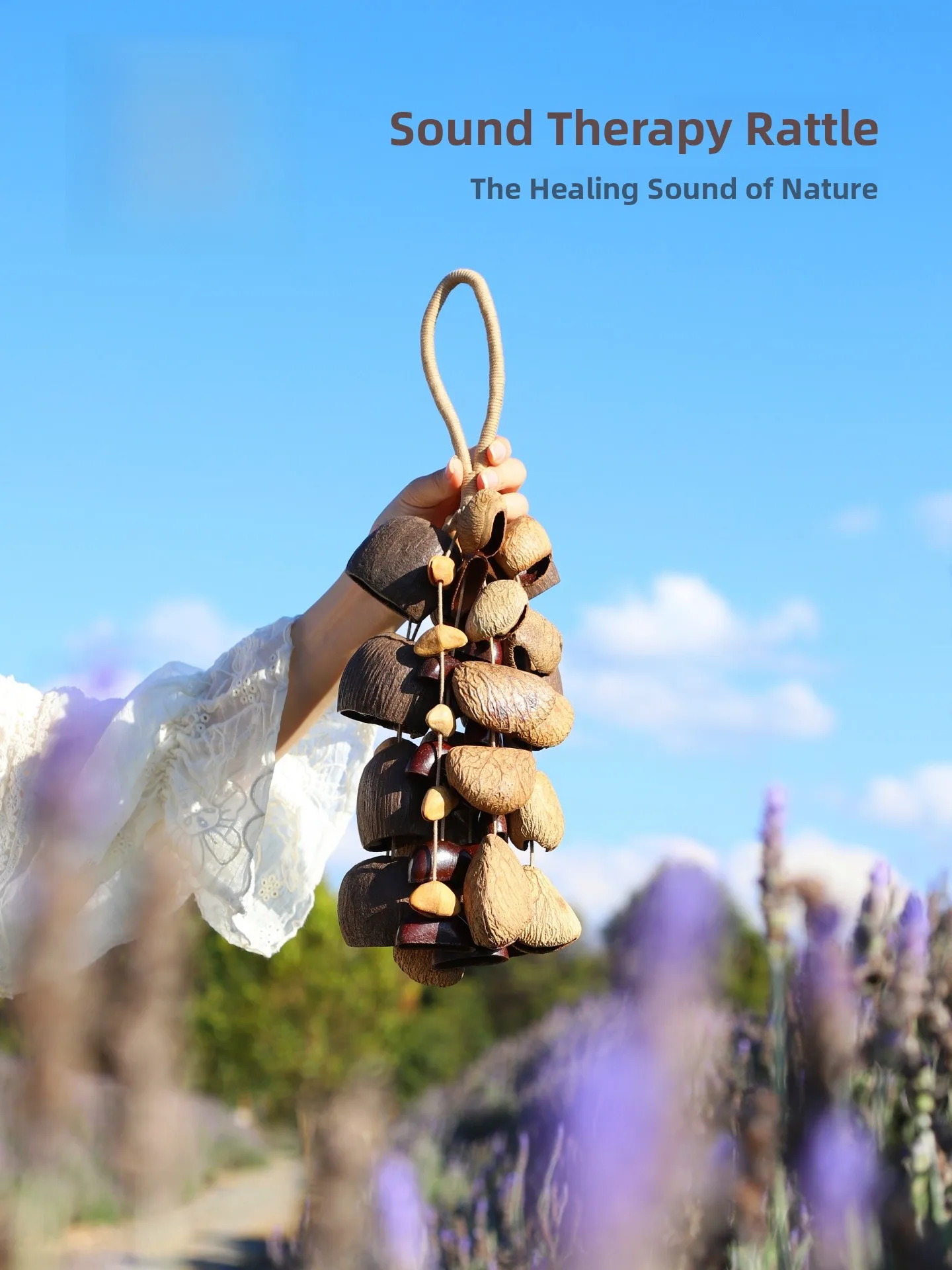 Natural Plant Seed  Bell Musical Instrument Sound Therapy Healing Music New Year Birthday Gift Forest Wild Fruit Shaking...