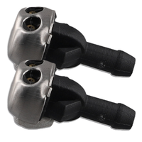 2PCS Windshield Washer Nozzle Water Spray Jet Fit For Mercedes R107 W114 W115 230 240D 380 450 560 SL SLC 1078600147