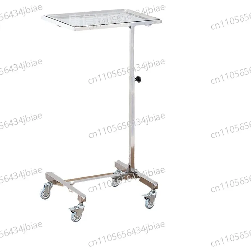 Thickened stainless steel pallet rack Single rod double rod instrument pallet truck