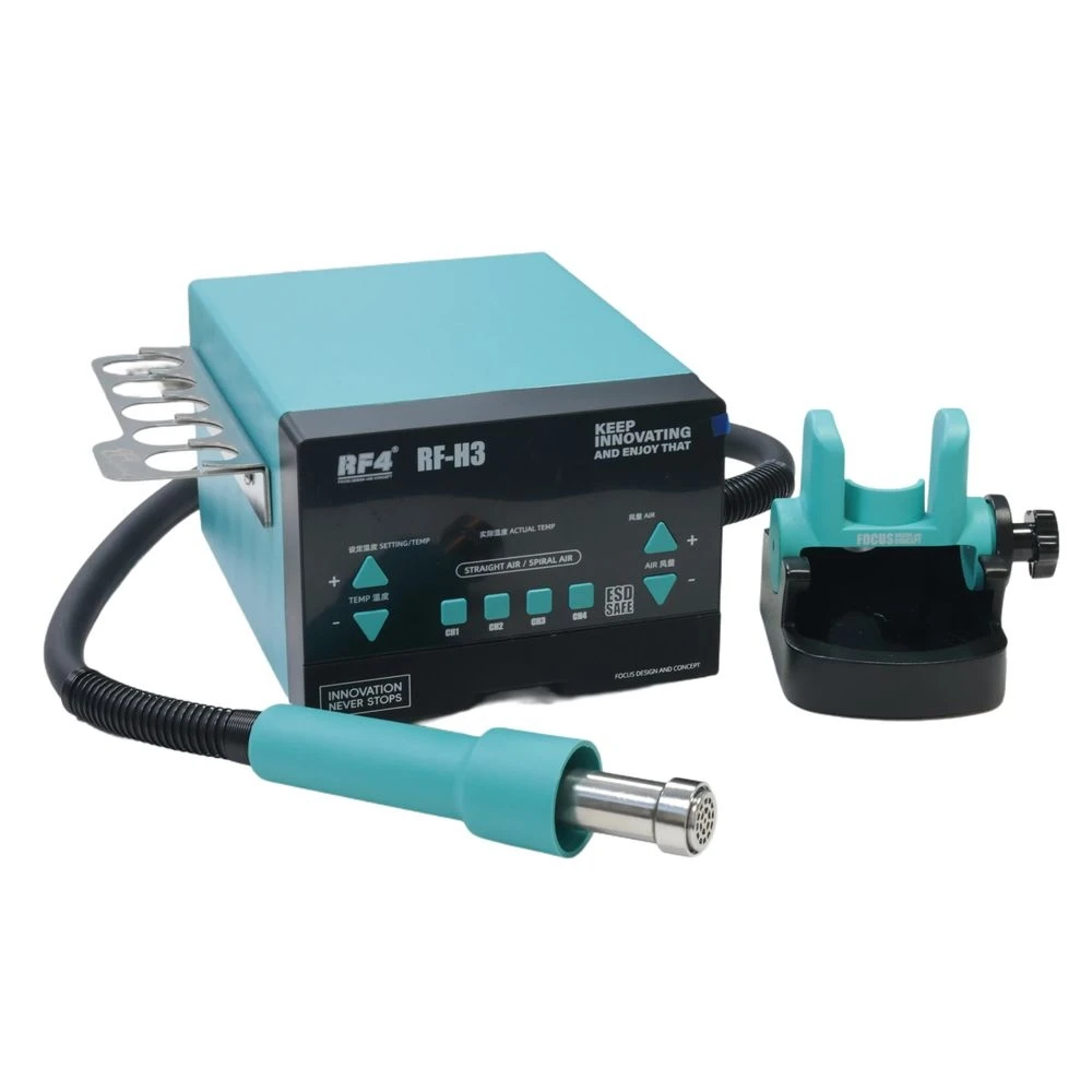 

RF4 RF-H3 1200W Fast Desoldering Hot Air Gun Soldering Station Digital Display Intelligent BGA Rework Station to PCB Chip Repair