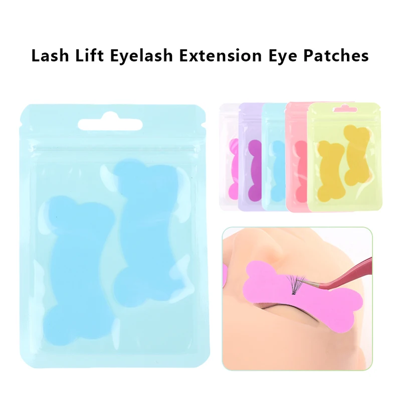 1 คู่ Eyelash EXTENSION Eye Patches นํากลับมาใช้ใหม่ภายใต้ Eyelash Grafting Pads ซิลิโคน Stripe Lash Lift Under Eye GEL Patch แต่งหน้า