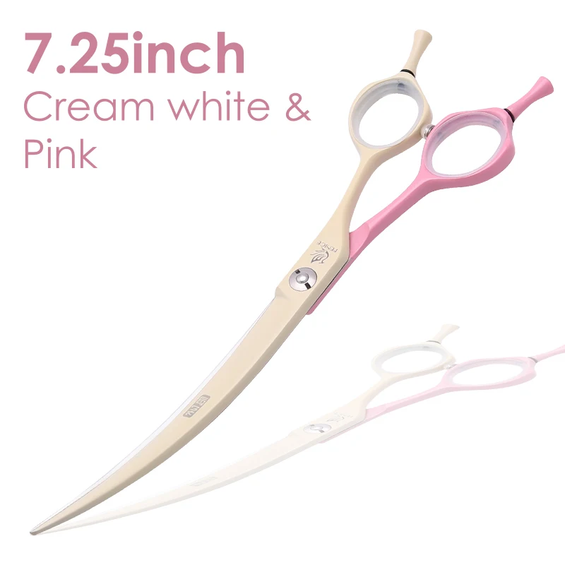 Fenice Professionelle JP440C Bunte 6.25 & 7,0 Zoll Gebogene Pflege Schere Pet Trimmen Schere für Hunde Katzen