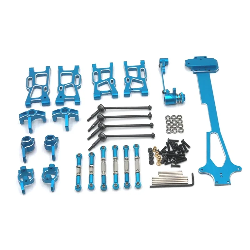 ชุดอัพเกรดแขนแกว่งโลหะ ชุดพวงมาลัย สำหรับ WLtoys 1/12 124017 124016 124018 124019 อะไหล่รถบังคับวิทยุ