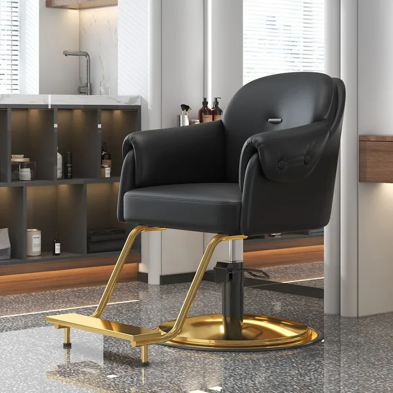 

Trendy Simple Barber Chairs Equipment Modern Luxury Swivel Salon Chair Professional Nordic Silla Barbero Commercial Furniture