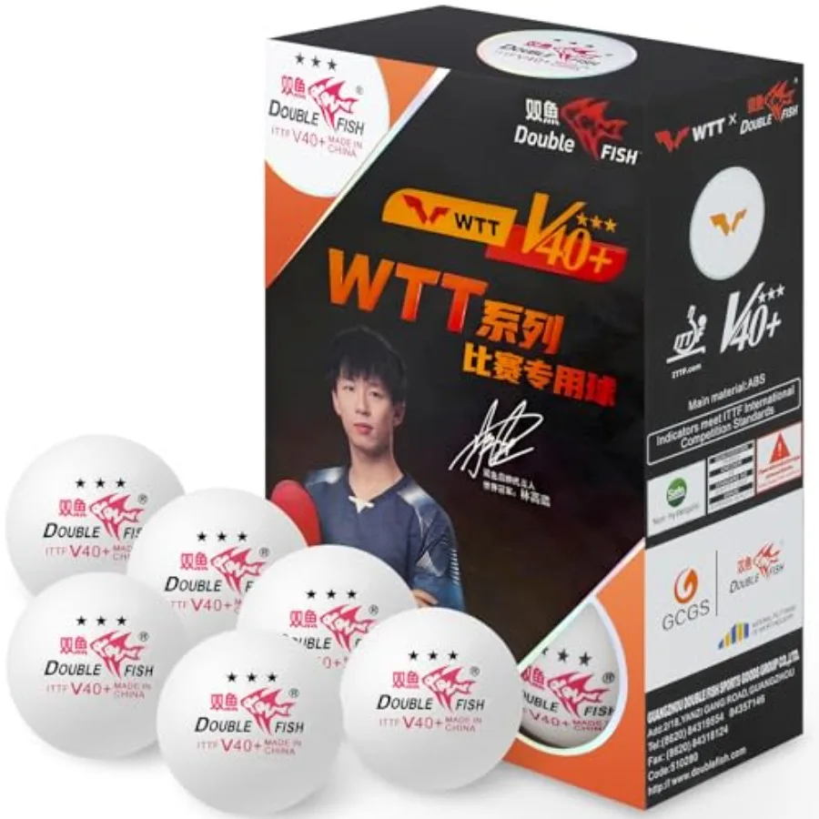 

Ping Pong Balls White ITTF Approval Professional 3-Star Ping Pong Ball WTT Smash Offical Table Tennis Balls 40+ABS Training Bal