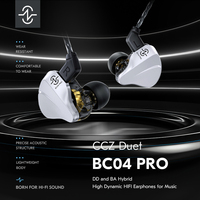 CCZ BC04 PRO Wired HIFI Earphone DD&BA Hybrid High Dynamic Headphones with Microphone 3.5mm In Ear Monitor Sport Gaming Headset