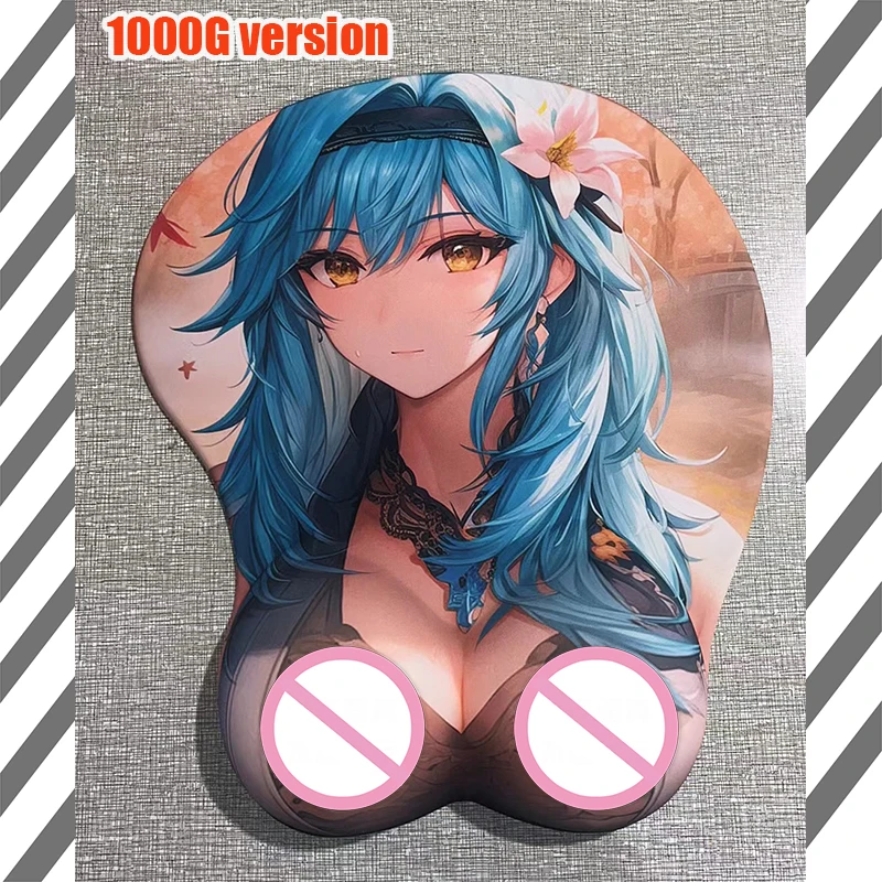 

Azur Lane Noshiro3D Mouse Pad with Wrist Rest Genshin Impact Eula Soft Silicone Sexy Girl Anime Girl Big Oppai Mouse Pad