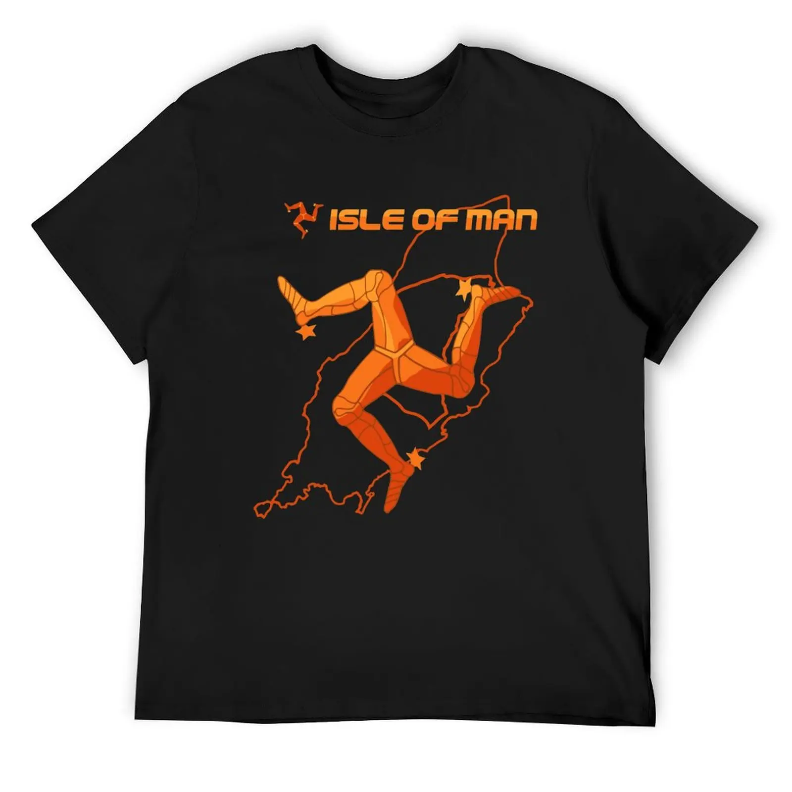 Isle of Man Map T-Shirt plus size clothes blacks customizeds sweat mens designer clothes