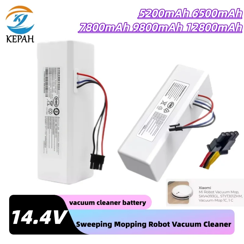 14.4V 4S1P Li-ion Battery｜Fits P1904 MM Robot Vacuum, 5200-12800mAh Replacement Option