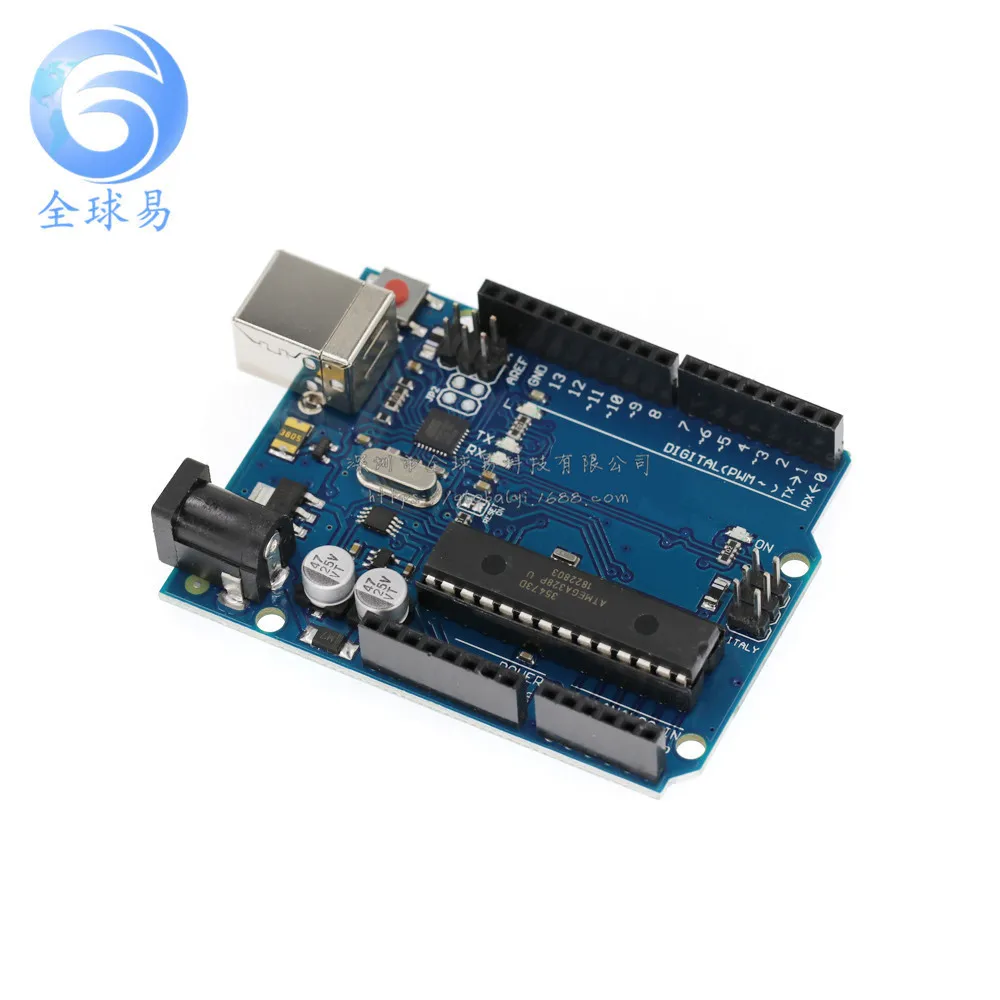 2Pcs UNO R3 Development board Official version UNO R3 MEGA328P With USB Line Main Control Board