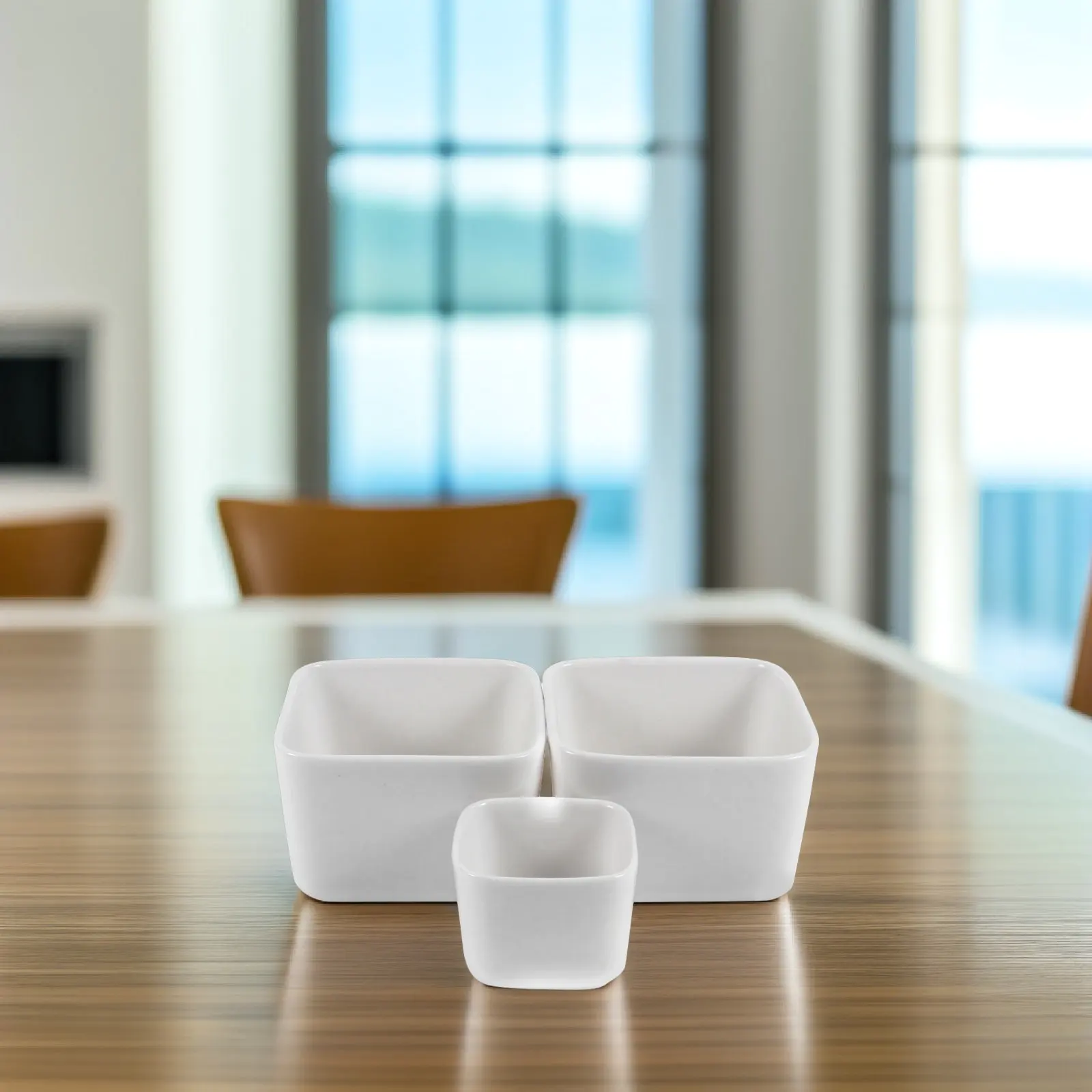 3Pcs White Ceramic Flowerpots Mini Succulent Pots for DIY Painting Smooth Surface Desktop Plant Containers Home Office Decor