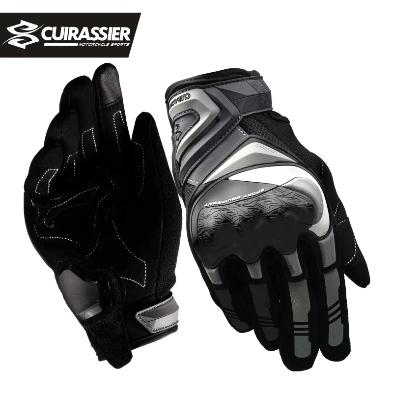 Motorcycle Gloves Four Seasons Outdoor Riding Protective Locomotive Road Touch Screen Reflective Gloves Men